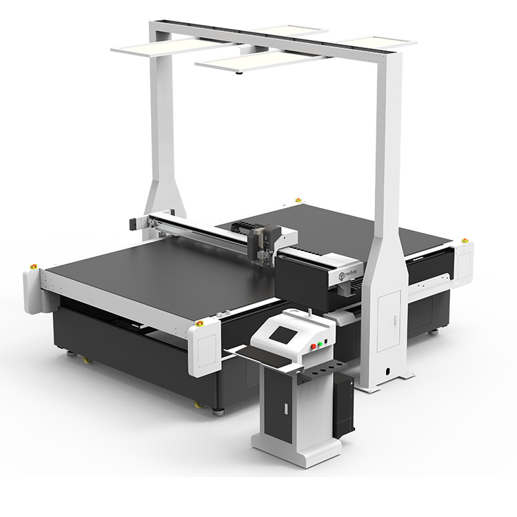 Máquina de corte de piezas de cuero Yuchon con plotador de corte del escáner
